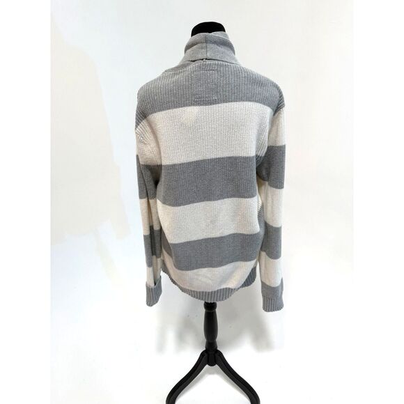 Express grey & white striped cardigan - Picture 4 of 9
